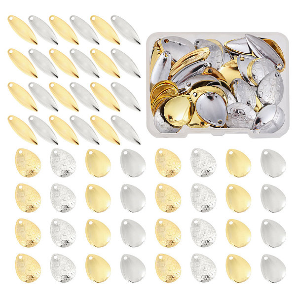 PandaHall CHGCRAFT 90Pcs 6 Styles Iron Finshing Accessories, Teardrop & Horse Eye, Platinum & Golden, 18~24x8~13.5x1.2~2mm, Hole: 1.6~2mm...
PandaHall CHGCRAFT 90Pcs 6 Styles Iron Finshing Accessories, Teardrop & Horse Eye, Platinum & Golden, 18~24x8~13.5x1.2~2mm, Hole: 1.6~2mm...