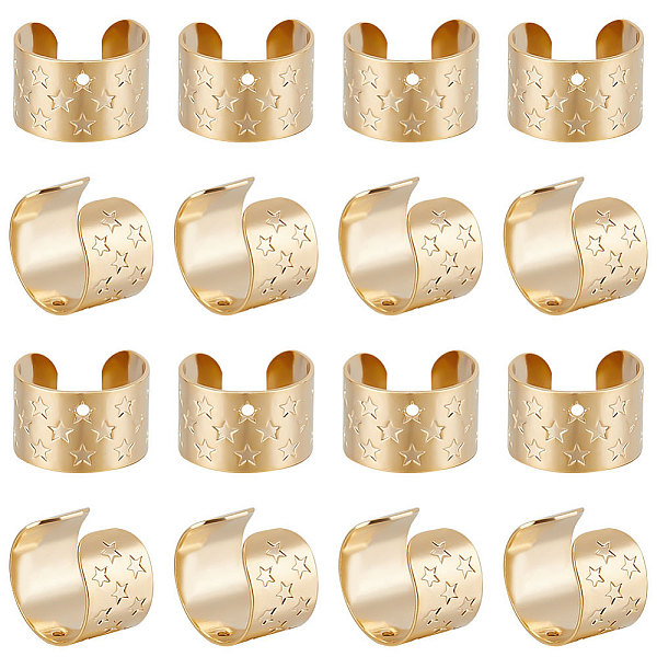 PandaHall Beebeecraft 50Pcs Brass Ear Cuff Findings, with Hole and Star Pattern, Real 24K Gold Plated & Stainless Steel Color, 11x7mm, Hole...
PandaHall Beebeecraft 50Pcs Brass Ear Cuff Findings, with Hole and Star Pattern, Real 24K Gold Plated & Stainless Steel Color, 11x7mm, Hole...