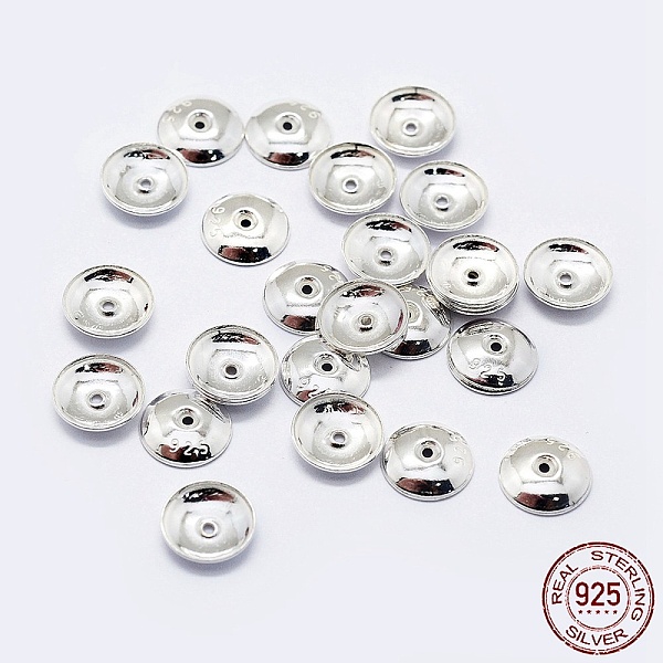 PandaHall 925 Sterling Silver Bead Caps, Apetalous, with 925 Stamp, Silver, 8x1.5mm, Hole: 0.8mm, about 57pcs/10g Sterling Silver Silver
PandaHall 925 Sterling Silver Bead Caps, Apetalous, with 925 Stamp, Silver, 8x1.5mm, Hole: 0.8mm, about 57pcs/10g Sterling Silver Silver