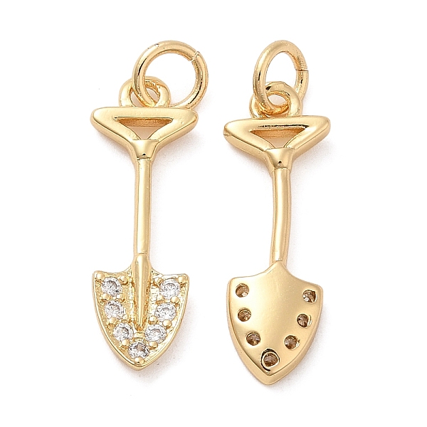 PandaHall Rack Plating Brass Micro Pave Cubic Zirconia Pendants, Long-Lasting Plated, Cadmium Free & Lead Free, Shovel, Real 18K Gold Plated..., Clear
PandaHall Rack Plating Brass Micro Pave Cubic Zirconia Pendants, Long-Lasting Plated, Cadmium Free & Lead Free, Shovel, Real 18K Gold Plated..., Clear
