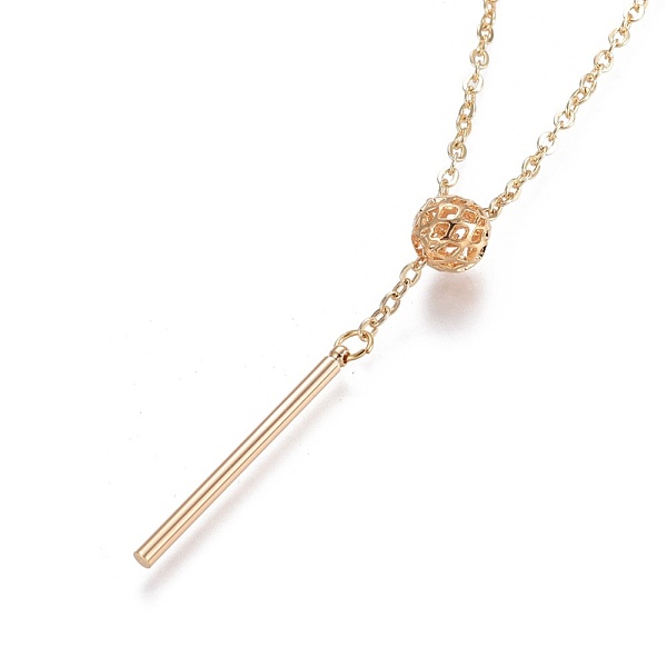 PandaHall Brass Pendant Necklaces, with Cardboard Jewelry Boxes, Round, Real 18K Gold Plated, 21.06 inch(53.5cm) Brass
PandaHall Brass Pendant Necklaces, with Cardboard Jewelry Boxes, Round, Real 18K Gold Plated, 21.06 inch(53.5cm) Brass