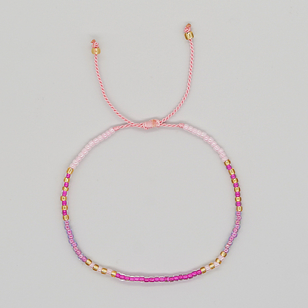 PandaHall Glass Seed Braided Beaded Bracelets, Adjustable Bracelet, Pink, 11 inch(28cm) Seed Beads Pink
PandaHall Glass Seed Braided Beaded Bracelets, Adjustable Bracelet, Pink, 11 inch(28cm) Seed Beads Pink