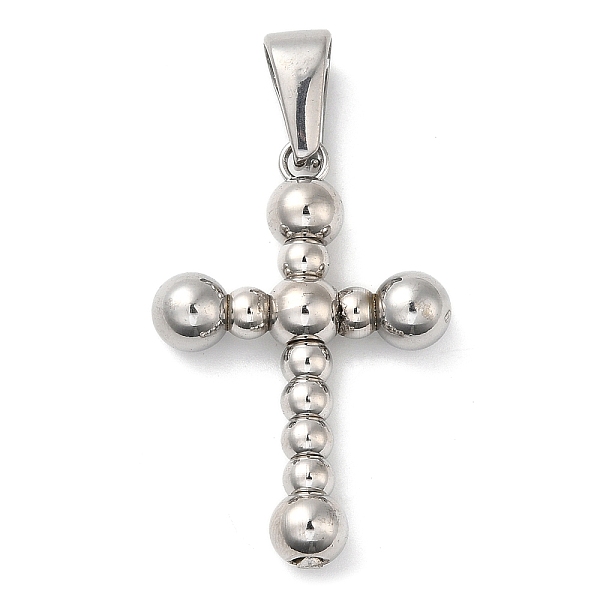 PandaHall 304 Stainless Steel Pendants, Cross Charm, Stainless Steel Color, 33x22.5x6mm, Hole: 9x4.5mm 304 Stainless Steel Cross
PandaHall 304 Stainless Steel Pendants, Cross Charm, Stainless Steel Color, 33x22.5x6mm, Hole: 9x4.5mm 304 Stainless Steel Cross