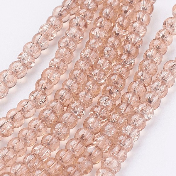PandaHall Spray Painted Crackle Glass Beads Strands, Round, BurlyWood, 4mm, Hole: 1.1~1.3mm, about 200pcs/strand, 31.4 inch Glass Round..., Orange
PandaHall Spray Painted Crackle Glass Beads Strands, Round, BurlyWood, 4mm, Hole: 1.1~1.3mm, about 200pcs/strand, 31.4 inch Glass Round..., Orange