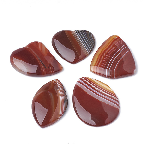 PandaHall Dyed Natural Striped Agate/Banded Agate Pendants, Mixed Shape, Sienna, 36~54x32~41x5~7mm, Hole: 2mm Banded Agate Mixed Shapes..., Brown
PandaHall Dyed Natural Striped Agate/Banded Agate Pendants, Mixed Shape, Sienna, 36~54x32~41x5~7mm, Hole: 2mm Banded Agate Mixed Shapes..., Brown