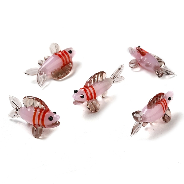 PandaHall Handmade Lampwork Home Decorations, 3D Fish Ornaments for Gift, Misty Rose, 30~37x13.5~15.5x18~19mm Lampwork Fish
PandaHall Handmade Lampwork Home Decorations, 3D Fish Ornaments for Gift, Misty Rose, 30~37x13.5~15.5x18~19mm Lampwork Fish