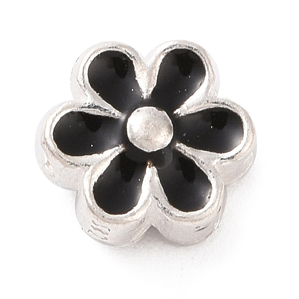 PandaHall 925 Sterling Silver Beads, with Enamel, Flower, Black, 5x6x3mm, Hole: 1mm Sterling Silver Flower Black
PandaHall 925 Sterling Silver Beads, with Enamel, Flower, Black, 5x6x3mm, Hole: 1mm Sterling Silver Flower Black