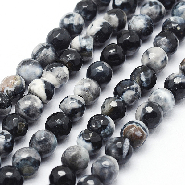 PandaHall Faceted Natural Fire Crackle Agate Beads Strands, Round, Dyed & Heated, Black, 8mm, Hole: 1mm, about 47pcs/strand, 14 inch(35.6cm)...
PandaHall Faceted Natural Fire Crackle Agate Beads Strands, Round, Dyed & Heated, Black, 8mm, Hole: 1mm, about 47pcs/strand, 14 inch(35.6cm)...