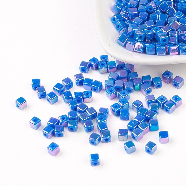 PandaHall Eco-Friendly Poly Styrene Acrylic Beads, AB color, Cube, Royal Blue, 4x4mm, Hole: 1mm, about 8000pcs/500g Acrylic Cube Blue
PandaHall Eco-Friendly Poly Styrene Acrylic Beads, AB color, Cube, Royal Blue, 4x4mm, Hole: 1mm, about 8000pcs/500g Acrylic Cube Blue