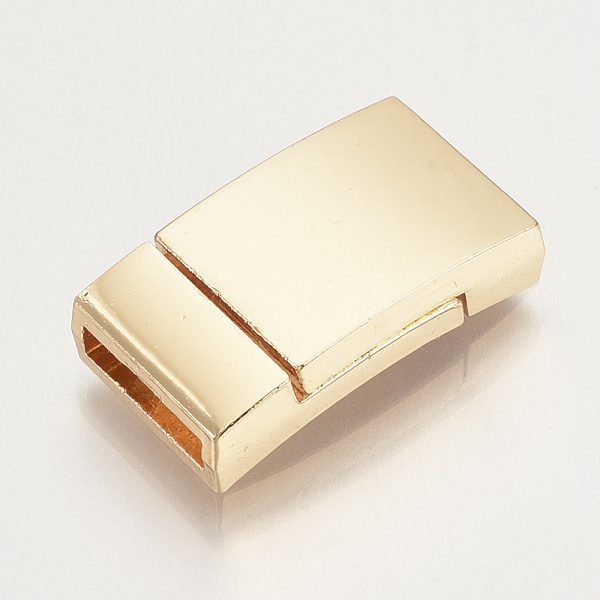 PandaHall Alloy Magnetic Clasps with Glue-in Ends, Rectangle, Light Gold, 23x13x5mm, Half Hole: 2x10mm Alloy Rectangle
PandaHall Alloy Magnetic Clasps with Glue-in Ends, Rectangle, Light Gold, 23x13x5mm, Half Hole: 2x10mm Alloy Rectangle