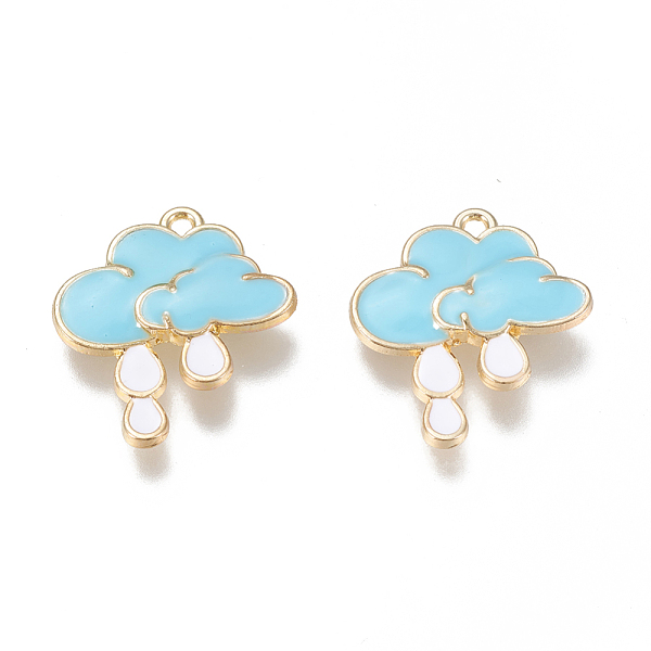PandaHall Alloy Enamel Pendants, Cadmium Free & Lead Free, Cloud with Raining, Golden, Light Blue, 24x20.5x3mm, Hole: 1.6mm Alloy+Enamel...
PandaHall Alloy Enamel Pendants, Cadmium Free & Lead Free, Cloud with Raining, Golden, Light Blue, 24x20.5x3mm, Hole: 1.6mm Alloy+Enamel...