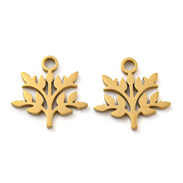 PandaHall Ion Plating(IP) 316 Surgical Stainless Steel Charms, Laser Cut, Leaf Charms, Real 18K Gold Plated, 11.5x12x1mm, Hole: 1.6mm 316...
PandaHall Ion Plating(IP) 316 Surgical Stainless Steel Charms, Laser Cut, Leaf Charms, Real 18K Gold Plated, 11.5x12x1mm, Hole: 1.6mm 316...