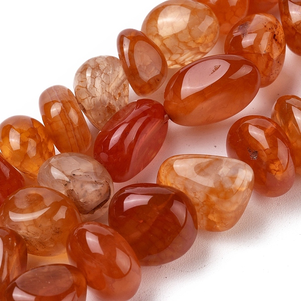 PandaHall Natural Agate Beads Strands, Tumbled Stone, Dyed & Heated, Nuggets, Orange Red, 8~16x9~13x9~12mm, Hole: 1.4mm, about...
PandaHall Natural Agate Beads Strands, Tumbled Stone, Dyed & Heated, Nuggets, Orange Red, 8~16x9~13x9~12mm, Hole: 1.4mm, about...