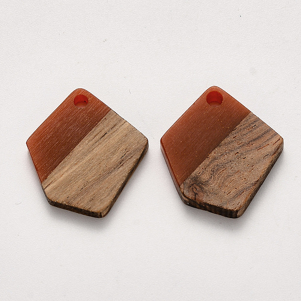 PandaHall Resin & Walnut Wood Pendants, Waxed, Polygon, Brown, 20.5x18.5x3~4mm, Hole: 2mm Resin+Wood Polygon Brown
PandaHall Resin & Walnut Wood Pendants, Waxed, Polygon, Brown, 20.5x18.5x3~4mm, Hole: 2mm Resin+Wood Polygon Brown