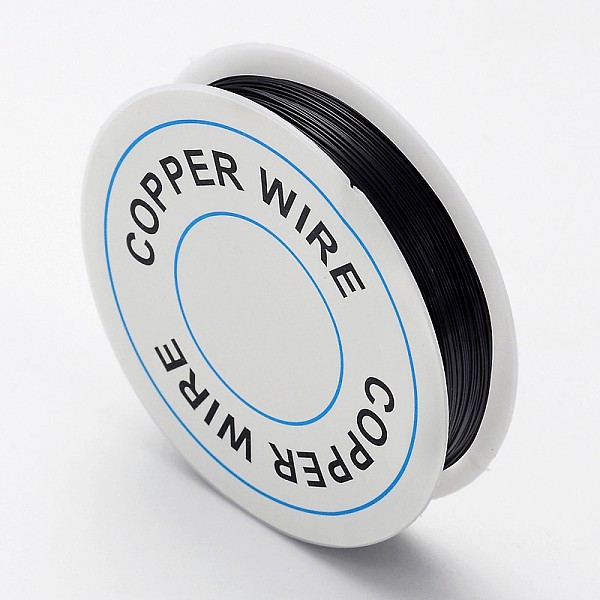 PandaHall Round Craft Copper Wire, Nickel Free, Black, 26 Gauge, 0.4mm, about 49.21 Feet(15m)/roll Copper Round Black
PandaHall Round Craft Copper Wire, Nickel Free, Black, 26 Gauge, 0.4mm, about 49.21 Feet(15m)/roll Copper Round Black