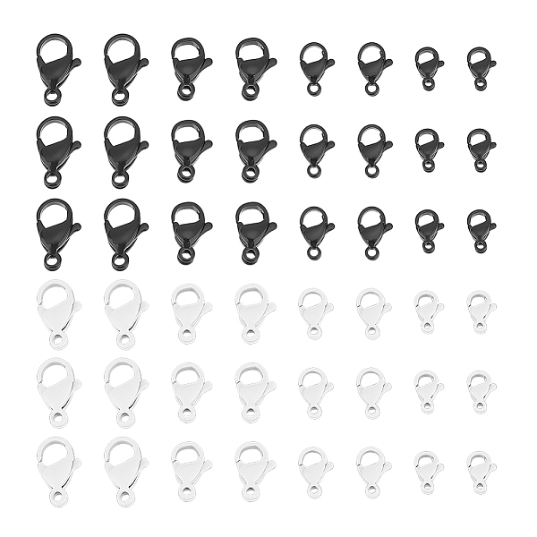 PandaHall Unicraftale 48Pcs 8 Styles Spray Painted 304 Stainless Steel Lobster Claw Clasps, Mixed Color, 9.5~15x6~9x3~4.5mm, Hole: 1.2~1.8mm..., Multicolor
PandaHall Unicraftale 48Pcs 8 Styles Spray Painted 304 Stainless Steel Lobster Claw Clasps, Mixed Color, 9.5~15x6~9x3~4.5mm, Hole: 1.2~1.8mm..., Multicolor
