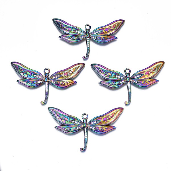 PandaHall Rack Plating Rainbow Color Alloy Big Pendants, with Crystal Rhinestone, Cadmium Free & Nickel Free & Lead Free, Dragonfly..., Clear
PandaHall Rack Plating Rainbow Color Alloy Big Pendants, with Crystal Rhinestone, Cadmium Free & Nickel Free & Lead Free, Dragonfly..., Clear