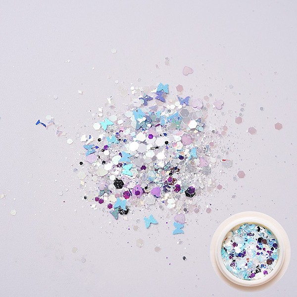 PandaHall (Clearance Sale)Shiny Nail Art Decoration Accessories, with Glitter Powder and Sequins, DIY Sparkly Paillette Tips Nail, Blue..., Purple
PandaHall (Clearance Sale)Shiny Nail Art Decoration Accessories, with Glitter Powder and Sequins, DIY Sparkly Paillette Tips Nail, Blue..., Purple