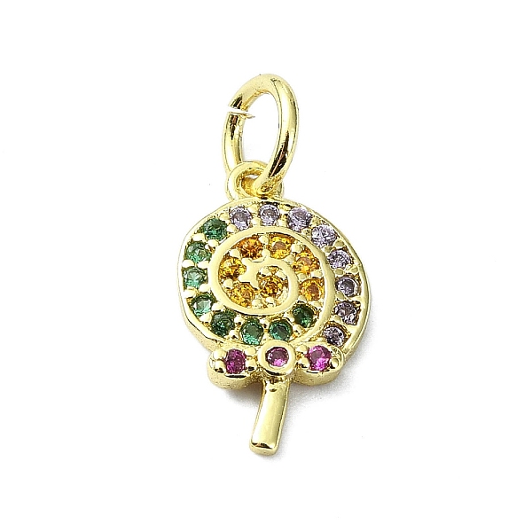 PandaHall Brass Micro Pave Colorful Cubic Zirconia Pendants, with Jump Ring, Real 18K Gold Plated, Lollipop, 12.5x7.5x1.5mm, Hole: 3mm..., Multicolor
PandaHall Brass Micro Pave Colorful Cubic Zirconia Pendants, with Jump Ring, Real 18K Gold Plated, Lollipop, 12.5x7.5x1.5mm, Hole: 3mm..., Multicolor