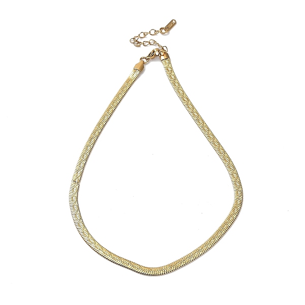 PandaHall Ion Plating(IP) 304 Stainless Steel Herringbone Chain Necklace, Real 18K Gold Plated, 15.75 inch(40cm) 304 Stainless Steel
PandaHall Ion Plating(IP) 304 Stainless Steel Herringbone Chain Necklace, Real 18K Gold Plated, 15.75 inch(40cm) 304 Stainless Steel