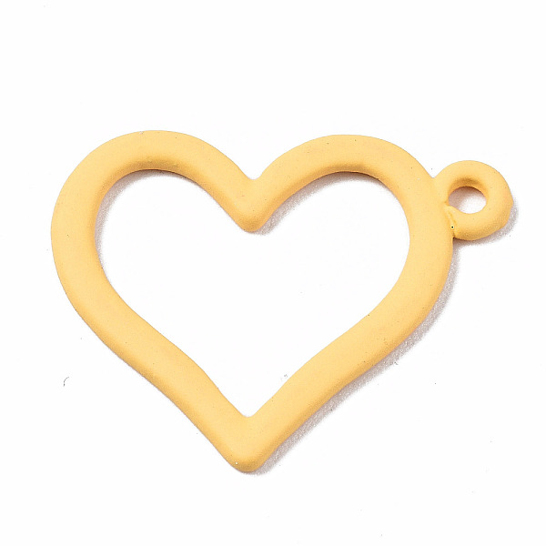 PandaHall Spray Painted Alloy Pendants, Cadmium Free & Nickel Free & Lead Free, Heart, Goldenrod, 20.5x25.5x1mm, Hole: 2mm Alloy Heart Gold
PandaHall Spray Painted Alloy Pendants, Cadmium Free & Nickel Free & Lead Free, Heart, Goldenrod, 20.5x25.5x1mm, Hole: 2mm Alloy Heart Gold