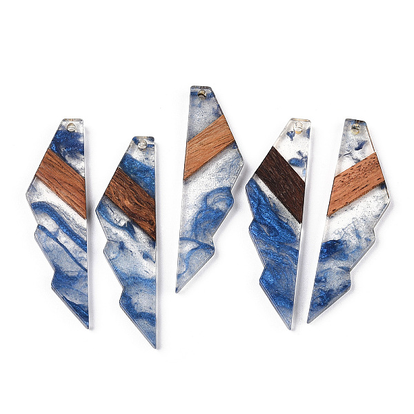 PandaHall Transparent Resin & Walnut Wood Big Pendants, Jagged Shape Charms, Royal Blue, 53x14x3mm, Hole: 2mm Resin+Wood Others
PandaHall Transparent Resin & Walnut Wood Big Pendants, Jagged Shape Charms, Royal Blue, 53x14x3mm, Hole: 2mm Resin+Wood Others