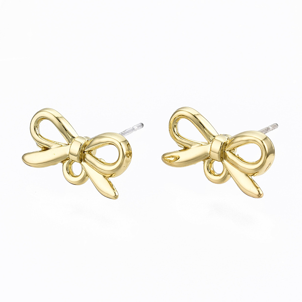 PandaHall Alloy Stud Earring Findings, with Loop and Steel Pin, Bowknot, Cadmium Free & Lead Free, Light Gold, 8x14mm, Hole: 1.4mm, Pin...
PandaHall Alloy Stud Earring Findings, with Loop and Steel Pin, Bowknot, Cadmium Free & Lead Free, Light Gold, 8x14mm, Hole: 1.4mm, Pin...