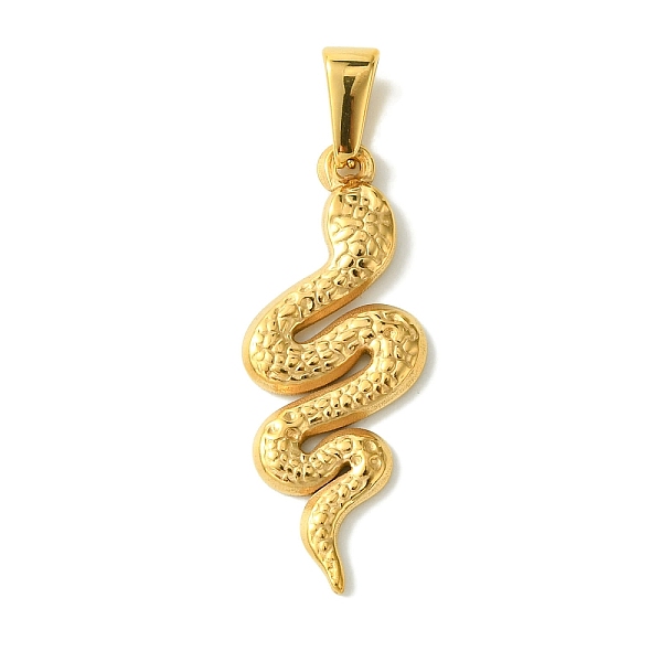 PandaHall Vacuum Plating 304 Stainless Steel Pendants, Snake Charms, Golden, 33x13x2mm, Hole: 7x3.5mm 304 Stainless Steel Snake
PandaHall Vacuum Plating 304 Stainless Steel Pendants, Snake Charms, Golden, 33x13x2mm, Hole: 7x3.5mm 304 Stainless Steel Snake