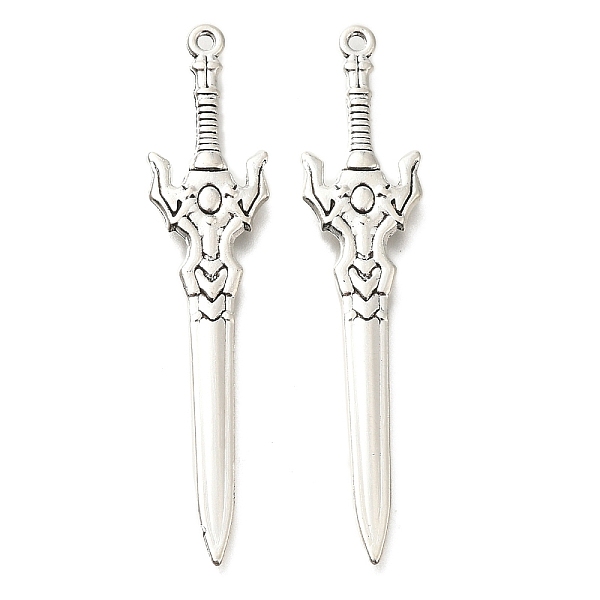 PandaHall Tibetan Style Alloy Big Pendants, Cadmium Free & Lead Free, Sword Charm, Antique Silver, 58.5x12.5x2.5mm, Hole: 1.5mm, about...
PandaHall Tibetan Style Alloy Big Pendants, Cadmium Free & Lead Free, Sword Charm, Antique Silver, 58.5x12.5x2.5mm, Hole: 1.5mm, about...
