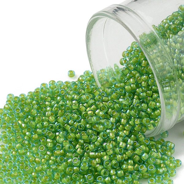 PandaHall TOHO Round Seed Beads, Japanese Seed Beads, (307) Inside Color Aqua/Opaque Yellow Lined, 15/0, 1.5mm, Hole: 0.7mm, about...
PandaHall TOHO Round Seed Beads, Japanese Seed Beads, (307) Inside Color Aqua/Opaque Yellow Lined, 15/0, 1.5mm, Hole: 0.7mm, about...