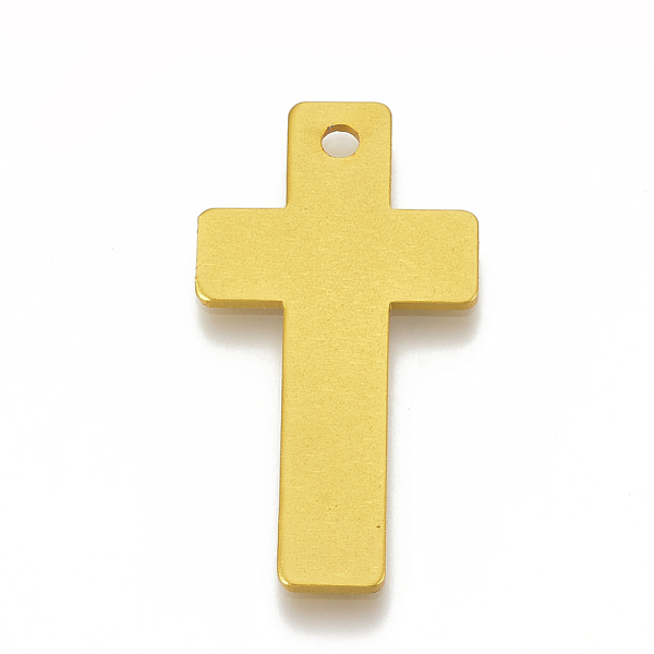 PandaHall Aluminium Big Pendants, Laser Cut Big Pendants, Cross, Gold, 50x26x1.5mm, Hole: 3mm Aluminum Cross Gold
PandaHall Aluminium Big Pendants, Laser Cut Big Pendants, Cross, Gold, 50x26x1.5mm, Hole: 3mm Aluminum Cross Gold