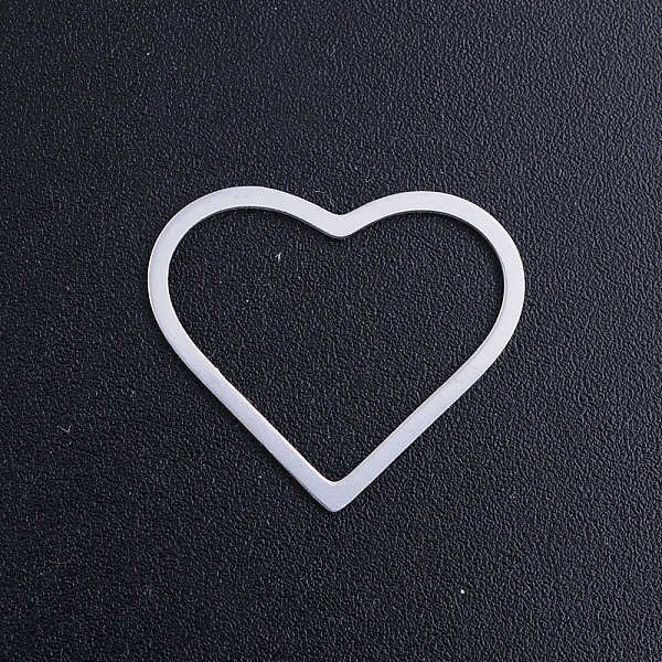 PandaHall 201 Stainless Steel Linking Rings, Heart, Stainless Steel Color, 17x20x1mm, Inner Diameter: 15x17.5mm 201 Stainless Steel Heart
PandaHall 201 Stainless Steel Linking Rings, Heart, Stainless Steel Color, 17x20x1mm, Inner Diameter: 15x17.5mm 201 Stainless Steel Heart
