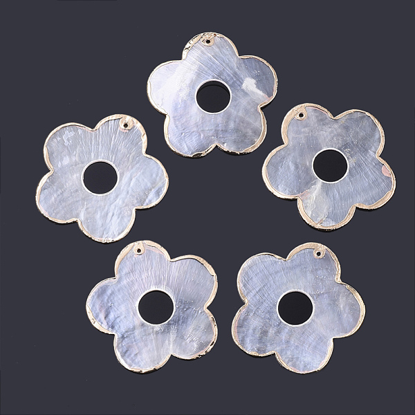 PandaHall Edge Golden Plated Capiz Shell Pendants, Flower, Clear, 46x46x1mm, Hole: 1.4mm Capiz Shell Flower Clear
PandaHall Edge Golden Plated Capiz Shell Pendants, Flower, Clear, 46x46x1mm, Hole: 1.4mm Capiz Shell Flower Clear