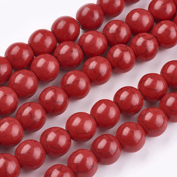 PandaHall Synthetic Turquoise Beads Strands, Dyed, Round, Crimson, 10mm, Hole: 1mm, about 800pcs/1000g Synthetic Turquoise Round Pink
PandaHall Synthetic Turquoise Beads Strands, Dyed, Round, Crimson, 10mm, Hole: 1mm, about 800pcs/1000g Synthetic Turquoise Round Pink