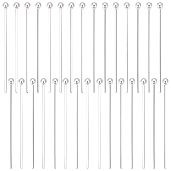 PandaHall Beebeecraft 30Pcs 925 Sterling Silver Ball Head Pins, Silver, 30x0.7mm, Ball: 2mm Sterling Silver
PandaHall Beebeecraft 30Pcs 925 Sterling Silver Ball Head Pins, Silver, 30x0.7mm, Ball: 2mm Sterling Silver