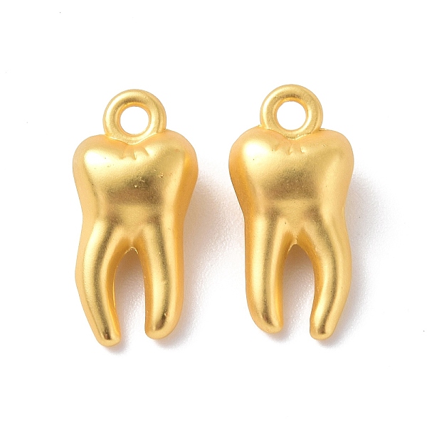 PandaHall Rack Plating Alloy Charms, Cadmium Free & Lead Free & Nickle Free, Tooth Charm, Matte Gold Color, 15x7.5x5.5mm, Hole: 1.6mm Alloy...
PandaHall Rack Plating Alloy Charms, Cadmium Free & Lead Free & Nickle Free, Tooth Charm, Matte Gold Color, 15x7.5x5.5mm, Hole: 1.6mm Alloy...