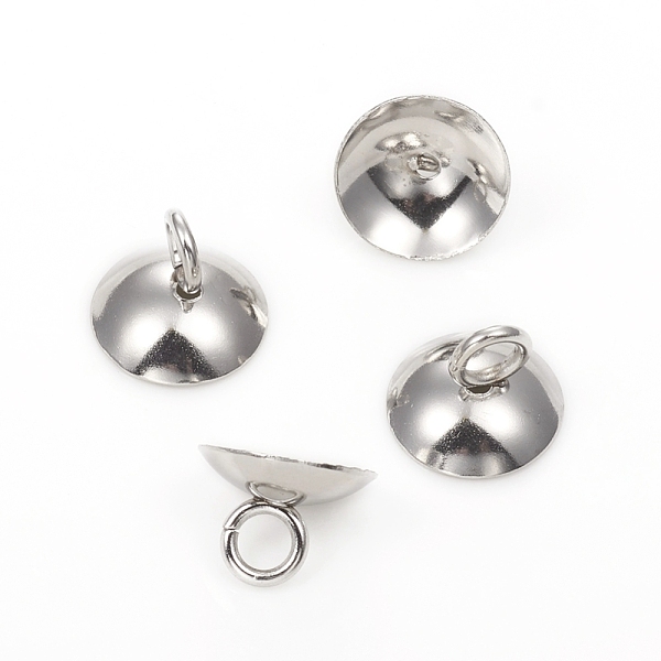 PandaHall 201 Stainless Steel Bead Cap Pendant Bails, for Globe Glass Bubble Cover Pendants, Stainless Steel Color, 7x10mm, Hole: 3mm 201...
PandaHall 201 Stainless Steel Bead Cap Pendant Bails, for Globe Glass Bubble Cover Pendants, Stainless Steel Color, 7x10mm, Hole: 3mm 201...