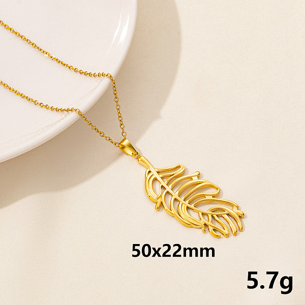PandaHall Stainless Steel Leaf Pendant Necklaces, Cable Chain Necklaces Stainless Steel Leaf
PandaHall Stainless Steel Leaf Pendant Necklaces, Cable Chain Necklaces Stainless Steel Leaf