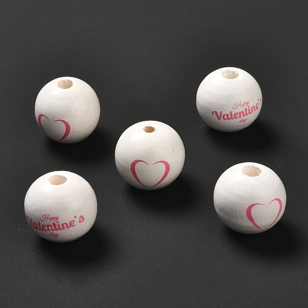 PandaHall Natural Wood Beads, With Heart And Word Pattern, White, 16x15mm, Hole: 2.5mm Wood Round White
PandaHall Natural Wood Beads, With Heart And Word Pattern, White, 16x15mm, Hole: 2.5mm Wood Round White