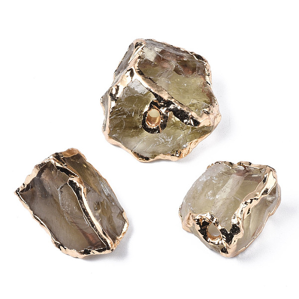 PandaHall Plated Natural Lemon Quartz Beads, with Light Gold Brass Findings, Nuggets, 19~25x17.5~26x11~12.5mm, Hole: 3mm Lemon Quartz...
PandaHall Plated Natural Lemon Quartz Beads, with Light Gold Brass Findings, Nuggets, 19~25x17.5~26x11~12.5mm, Hole: 3mm Lemon Quartz...