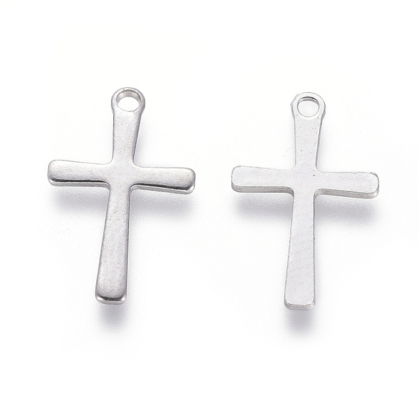 PandaHall 201 Stainless Steel Pendants, Cross, Stainless Steel Color, 15.5x9.5x0.8mm, Hole: 1.2mm 201 Stainless Steel Cross
PandaHall 201 Stainless Steel Pendants, Cross, Stainless Steel Color, 15.5x9.5x0.8mm, Hole: 1.2mm 201 Stainless Steel Cross
