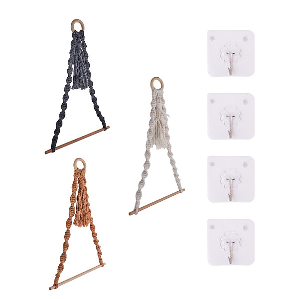 PandaHall Crafans 3 Sets 3 Colors Toilet Wall Hanging Hand-Woven Rope Holder, with Plastic Seamless Hooks, for Roll Paper Wall Shelf..., Multicolor
PandaHall Crafans 3 Sets 3 Colors Toilet Wall Hanging Hand-Woven Rope Holder, with Plastic Seamless Hooks, for Roll Paper Wall Shelf..., Multicolor