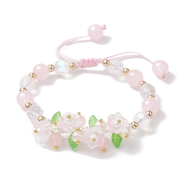 PandaHall Flower Glass & Acrylic Braided Bead Adjustable Bracelets for Women, Lavender, Inner Diameter: 2~3 inch(5~7.5cm) Glass Flower..., Purple
PandaHall Flower Glass & Acrylic Braided Bead Adjustable Bracelets for Women, Lavender, Inner Diameter: 2~3 inch(5~7.5cm) Glass Flower..., Purple