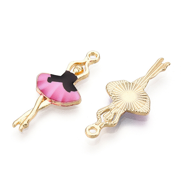 PandaHall Printed Light Gold Tone Alloy Pendants, Ballerina Dancer Charms, Hot Pink, 29.5x13x2mm, Hole: 1.4mm Alloy Human
PandaHall Printed Light Gold Tone Alloy Pendants, Ballerina Dancer Charms, Hot Pink, 29.5x13x2mm, Hole: 1.4mm Alloy Human
