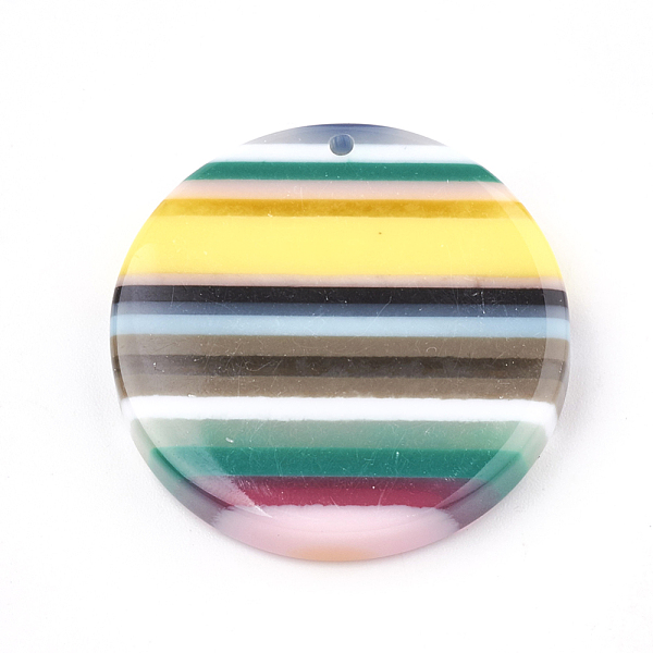 PandaHall Resin Pendants, Flat Round, Colorful, 34.5x6mm, Hole: 1mm Resin Flat Round
PandaHall Resin Pendants, Flat Round, Colorful, 34.5x6mm, Hole: 1mm Resin Flat Round