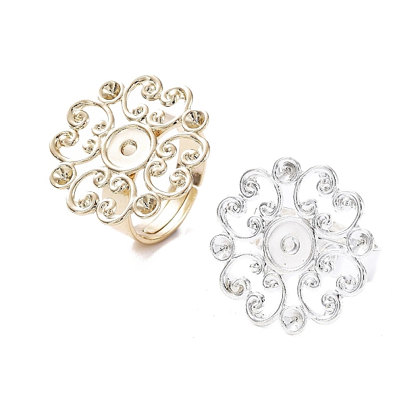 PandaHall Flower Brass Adjustable Ring Findings, Round Bezel Cup Ring Settings, for Rhinestone, Mixed Color, Inner Diameter: 17.1~17.3mm...
PandaHall Flower Brass Adjustable Ring Findings, Round Bezel Cup Ring Settings, for Rhinestone, Mixed Color, Inner Diameter: 17.1~17.3mm...