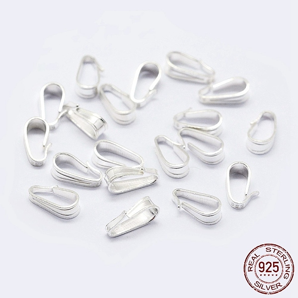 PandaHall 925 Sterling Silver Snap on Bails, with 925 Stamp, Silver, 8x4x2.5mm, Hole: 2.5x6.5mm Sterling Silver Silver
PandaHall 925 Sterling Silver Snap on Bails, with 925 Stamp, Silver, 8x4x2.5mm, Hole: 2.5x6.5mm Sterling Silver Silver
