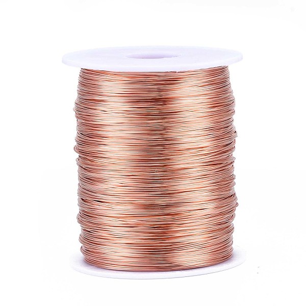 PandaHall Bare Round Copper Wire, Raw Copper Wire, Copper Jewelry Craft Wire, Original Color, 22 Gauge, 0.6mm, about 1279.52 Feet..., Red
PandaHall Bare Round Copper Wire, Raw Copper Wire, Copper Jewelry Craft Wire, Original Color, 22 Gauge, 0.6mm, about 1279.52 Feet..., Red