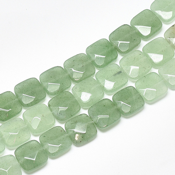 PandaHall Natural Green Aventurine Beads Strands, Faceted, Square, 12x12x4.5~5mm, Hole: 1mm, about 17pcs/strand, 8.0'' Green Aventurine...
PandaHall Natural Green Aventurine Beads Strands, Faceted, Square, 12x12x4.5~5mm, Hole: 1mm, about 17pcs/strand, 8.0'' Green Aventurine...