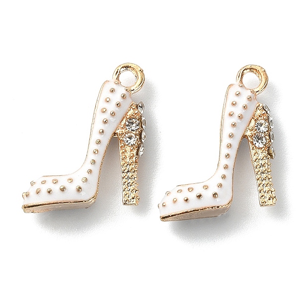PandaHall 2Pcs Alloy Enamel Stilettos Pendants, Cadmium Free & Lead Free, with Rhinestone, High-heeled Shoes, Light Gold, Creamy White...
PandaHall 2Pcs Alloy Enamel Stilettos Pendants, Cadmium Free & Lead Free, with Rhinestone, High-heeled Shoes, Light Gold, Creamy White...